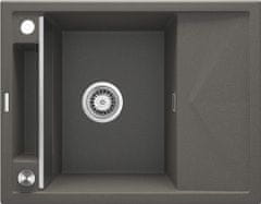 BPS-koupelny Dřez Magnetic s odkapávačem, granit - ZRM T11A antracit metalic