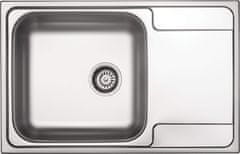 BPS-koupelny Dřez Soul s odkapávačem, nerez - ZEO_311C