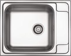 BPS-koupelny Dřez Soul s odkapávačem, nerez - ZEO_011B