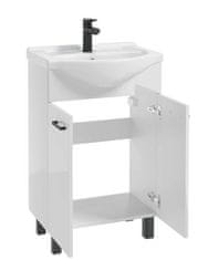 Deftrans Koupelnová skříňka se stojícím umyvadlem bílá MEA 55 cm