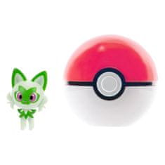 Jazwares Pokémon ClipnGo Poké Balls Sprigatito a Poké Ball