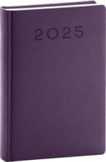 Grooters NOTIQUE Denní diář Aprint Neo 2025, fialový, 15 x 21 cm