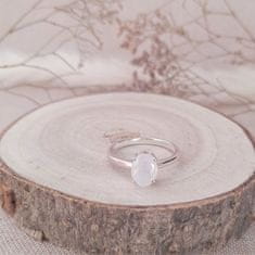 Klenoty Amber Stříbrný prsten měsíční kámen Solo Velikost: 52