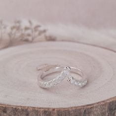 Klenoty Amber Luxusní stříbrný prsten s měsíčním kamenem Mona Velikost: 52