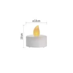 Emos Čajové svíčky LED dekorace Robi 6 ks bílé