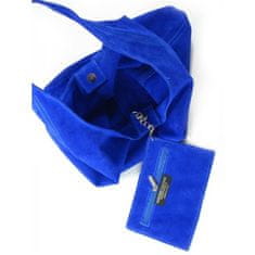 Vera Pelle Kabelky každodenní modré Shopper Bag XL A4