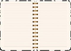 Grooters Spirálový 18měsíční diář Petito – Abstrakt 2024/2025, 13 × 18 cm