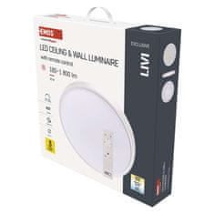 Emos LED svítidlo LIVI 40 cm, 30 W, teplá-studená bílá, stmívatelné s ovladačem