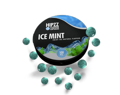 HIPZZ HIPZZ práskací kuličky Ice Mint (ledová máta) 100 ks