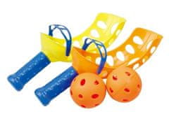 Sferazabawek Náš soubor sportovního vybavení pro děti obsahuje badminton, bumerang, rakety 5v1, Ringo a míčky na provázku.