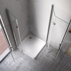 BPS-koupelny Čtvercový sprchový kout HYD-SK08B 80x80 chrom/transparent