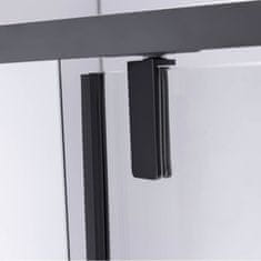 BPS-koupelny Čtvercový sprchový kout HYD-SK11 80x80 černá/transparent