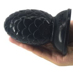 FAAK anální kolík ve tvaru šišky černý - 5,2 cm