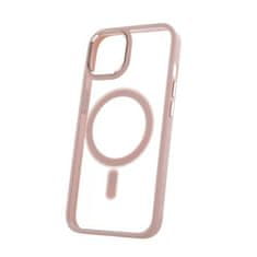 CPA Silikonové TPU pouzdro Satin Clear Mag pro iPhone 15 Plus růžové (GSM178098)