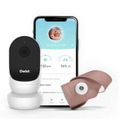 Owlet Chytrá ponožka a kamera Cam 2 & Smart Sock 3 Duo - Dusty Rose