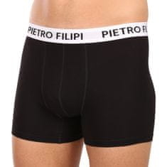Pietro Filipi 5PACK pánské boxerky černé (5BCL003) - velikost XL