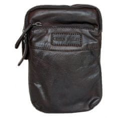 FLW Malá pánská taška Green Valley z prané olejované měkké kůže s poutkem za pas i popruhem přes rameno