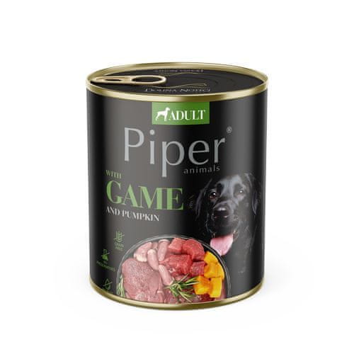Piper ADULT 800g konzerva pro dospělé psy zvěřina a dýně