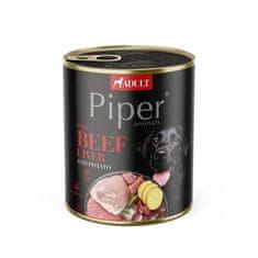 Piper ADULT 800g konzerva pro dospělé psy hovězí játra a brambory