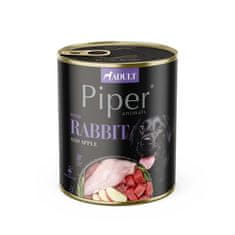 Piper ADULT 800g konzerva pro dospělé psy králičí