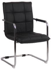 BHM Germany Konferenční židle Gandia, pravá kůže, černá