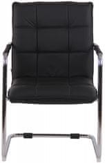 BHM Germany Konferenční židle Gandia, pravá kůže, černá