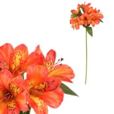 Autronic Alstromérie, umělá květina, oranžová barva