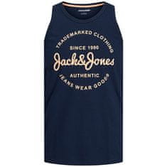 Jack&Jones Pánské tílko JJFOREST Standard Fit 12248622 Navy Blazer (Velikost L)