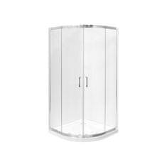 BPS-koupelny Čtvrtkruhový sprchový kout MODERN HR 80x80 (90x90), výška 185 cm