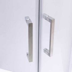 BPS-koupelny Čtvrtkruhový sprchový kout HYD-PK101A 80x80 cm chrom/transparent + vanička HYD-PSV-ST01A bílá