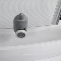 BPS-koupelny Čtvrtkruhový sprchový kout AVILES v setu s vaničkou ROU-454238542