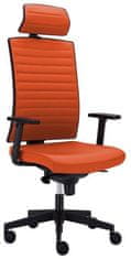 ALBA CR  Kancelářská židle GAME VIP celočalouněný s nosností až 150kg oranžová Lucky 1001