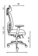 ALBA CR  Kancelářská židle GAME VIP celočalouněný s nosností až 150kg oranžová Lucky 1001