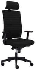 ALBA CR Kancelářská židle GAME VIP celočalouněný s nosností až 150kg černá Lucky 1022