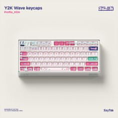 NuPhy Keycaps PBT KDA Dye-sub Y2K, ANSI / ISO, US Layout, počet kusů 171 - Náhradní klávesy, Wave