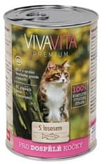 vivavita konzerva pro kočky Losos 415 g