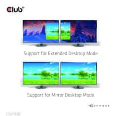 Club 3D Video hub MST USB-C na 2xHDMI + USB-C PD 3.0, 4K60Hz (CSV-1558)