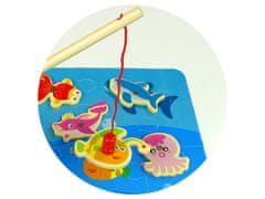 Sferazabawek Hra na lovení rybek z dřeva Montessori s magnety - dovednostní hra.