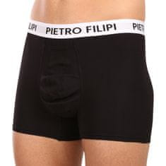 Pietro Filipi 2PACK pánské boxerky balls holder černé (2BCL003) - velikost XXL
