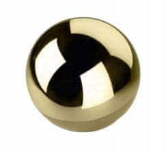 Polnix Dekorativní keramická koule 13 cm zlatá zrcadlová