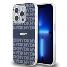 DKNY  PC/TPU Repeat Pattern Tonal Stripe Magsafe Zadní Kryt pro iPhone 15 Pro Blue