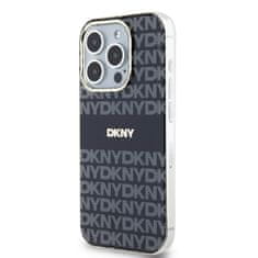 DKNY  PC/TPU Repeat Pattern Tonal Stripe Magsafe Zadní Kryt pro iPhone 15 Pro Black