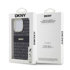 DKNY  PC/TPU Repeat Pattern Tonal Stripe Magsafe Zadní Kryt pro iPhone 15 Pro Black