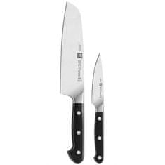 Zwilling Pro 2 ks černé ocelové kuchyňské nože
