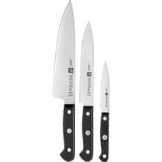 Zwilling Kuchyňské nože Gourmet 3 EL černé z nerezové oceli