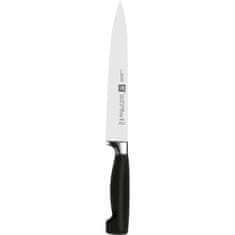 Zwilling Čtyřhvězdičkové 7 EL černé kované kuchyňské nože s nůžkami v samoostřícím bloku