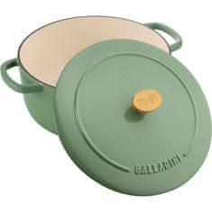 Ballarini Bellamonte 2,6 L Tmavě zelený litinový hrnec s poklicí