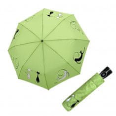 Doppler Fiber Magic Best Friends lime - dámský plně automatický deštník