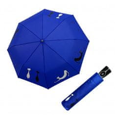 Doppler Fiber Magic Best Friends blue- dámský plně automatický deštník