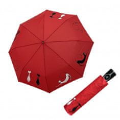 Doppler Fiber Magic Best Friends red- dámský plně automatický deštník